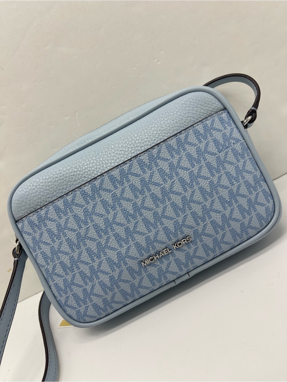 MICHAEL KORS Jet Set Tr Sm Signature Logo Camera Crossbody XBODY
Pale Ocean 
NWT
